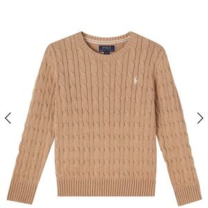 Polo by Ralph Lauren Men's Beige Cable Knit Sweater